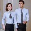 TLUOMAN Unisex Fine Striped Long-Sleeve Business Shirt
