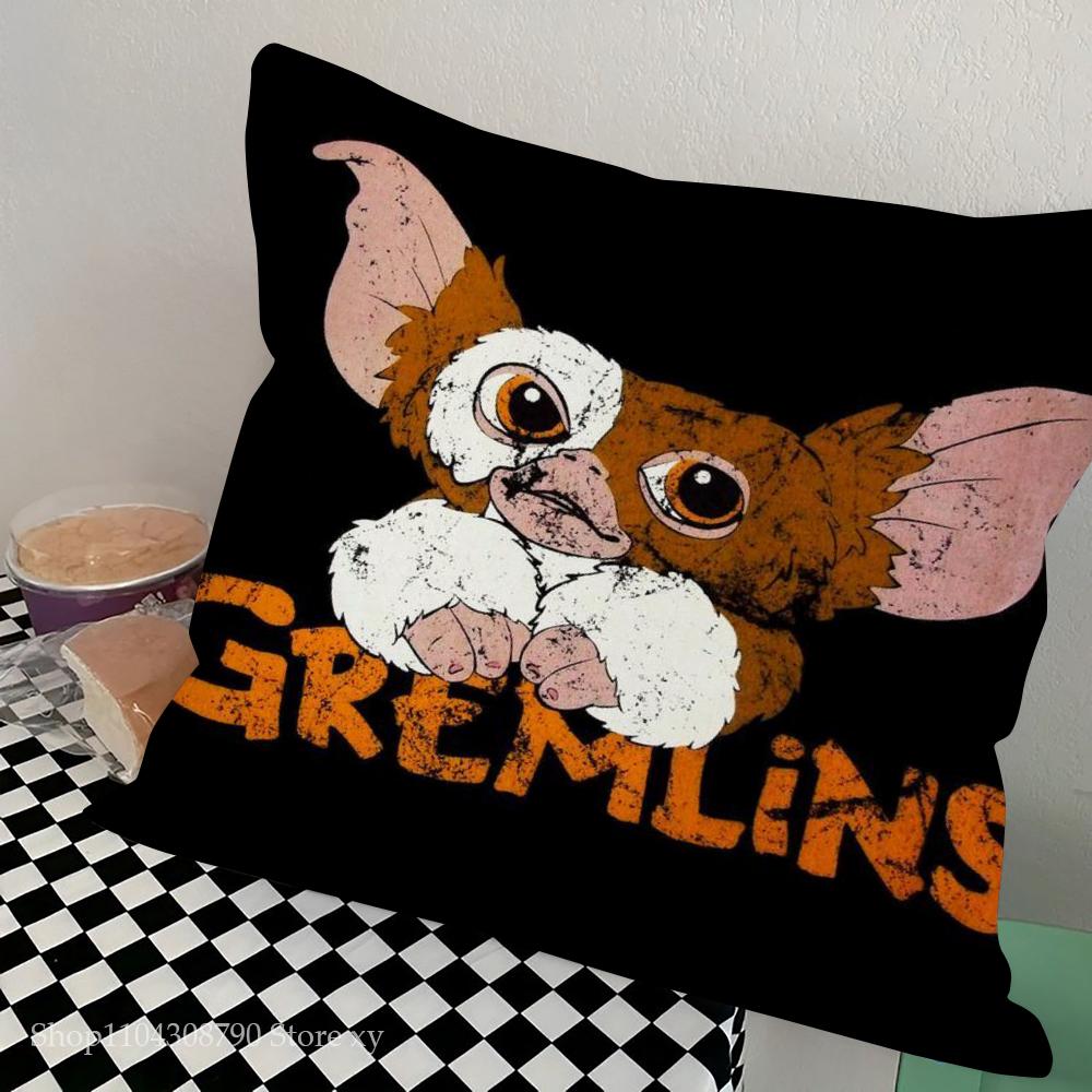

1 шт. Наволочка для подушки по фильму «Гремлины» квадратная для спальни, дивана, для отдыха, удобная подушка, для автомобиля, гостиной, украшение для дома 16x16Inch