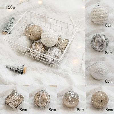 Christmas Decorations Plastics Christmas Tree Balls Big Shatterproof Ball Ornament Set Colorful Creative Hanging Pendants Party