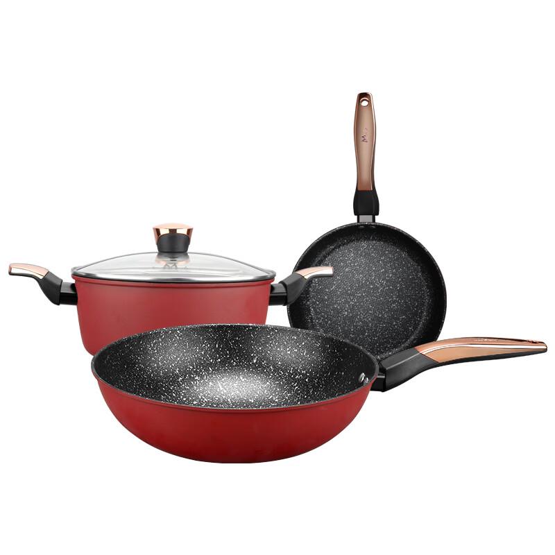 Yingmaisi Dior Coral Red 3-Piece Kitchenware Set