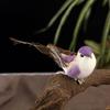 6PCS 10CM Simulation Birds Artificial Sparrow Statue Desktop Miniatures Foam Ornament For Household DIY Decoraction Children Toy