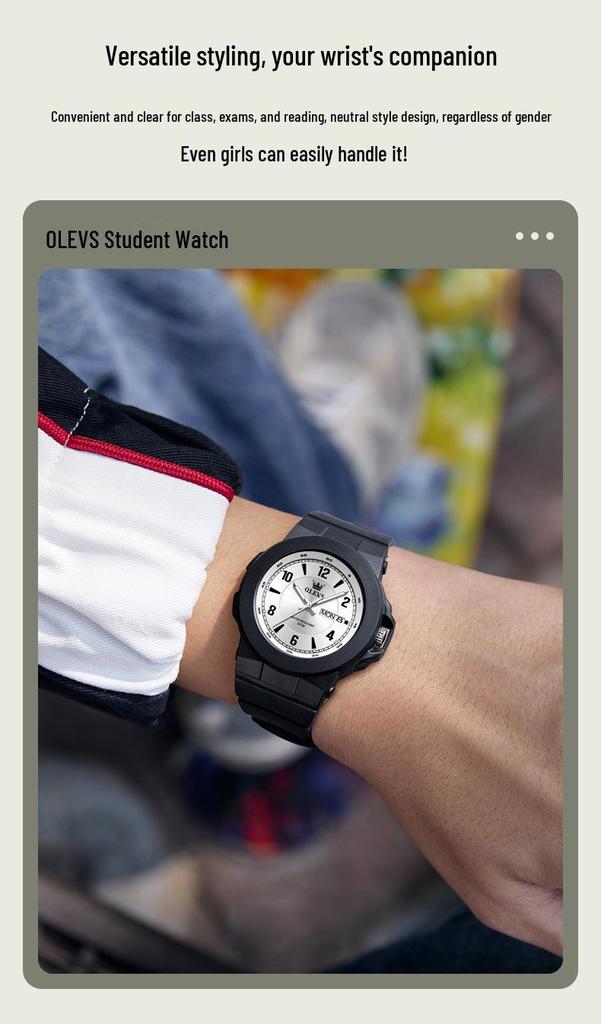 Oulishi Unisex Leise Prüfungs Sport Mode Elektronische Uhr