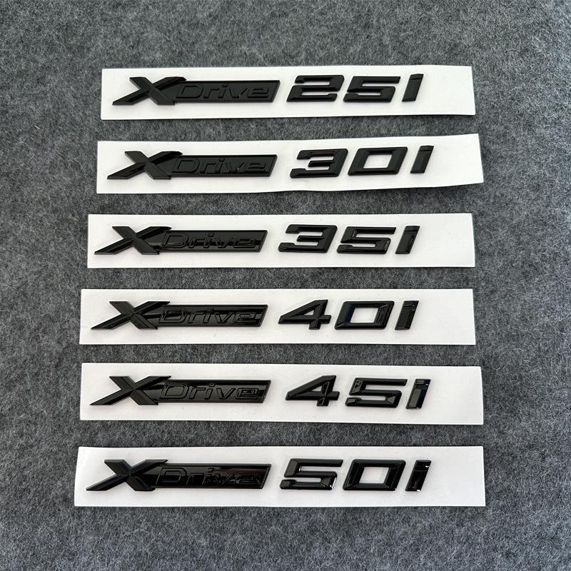 Compatible Side & Tail Badge for BMW X1, X3, X5, X6 xDrive Models: 20i, 28i, 30i, 35i, 40i