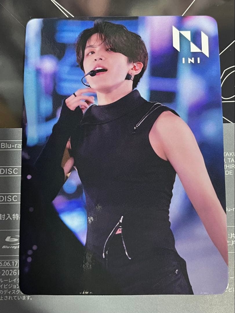 [USED] INI Takatsuka Hiromu XQUARE MASTERPIECE Tower Records Bonus Trading Card