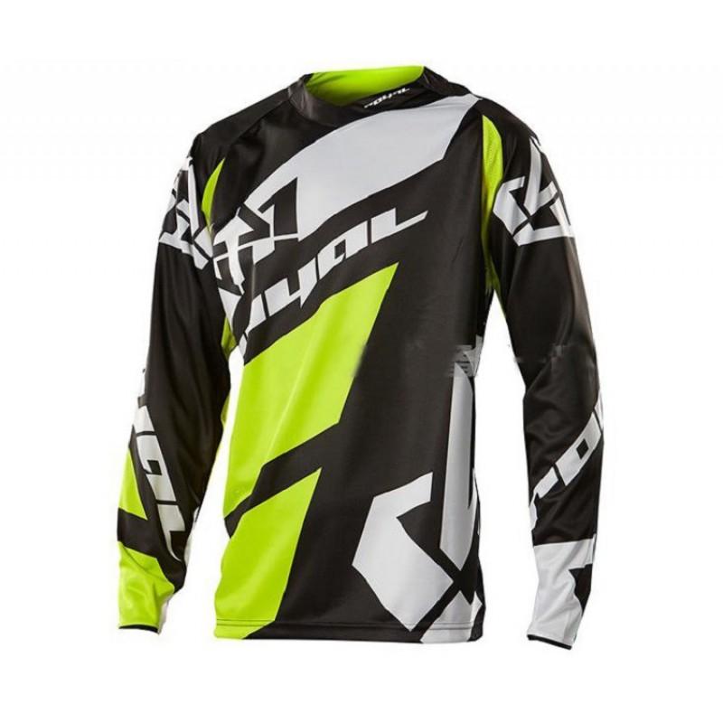 Mens Long Sleeve Mountain Bike Cycling Jersey Quick Dry Off-Road Racing Top Trail Riding