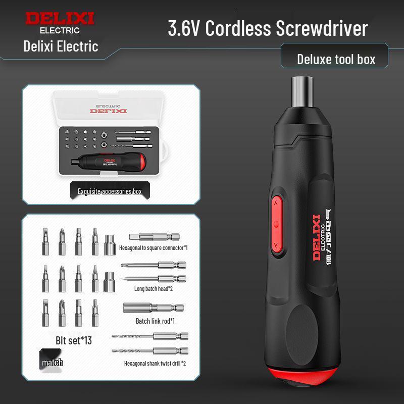 Delixi Multifunktions-Elektroschrauber & Mini-Lithiumbohrer für den Heimgebrauch