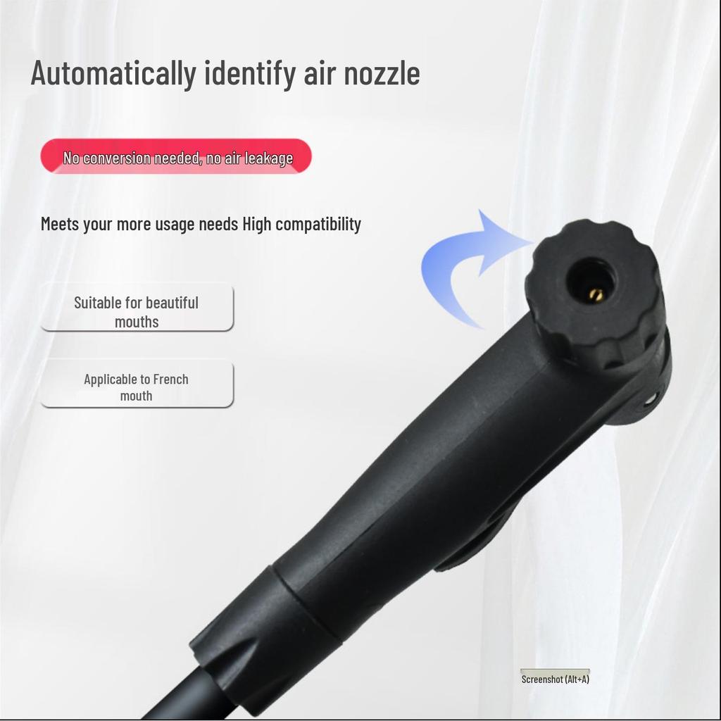 Aluminum Alloy Balance Bike Pump with Universal Tire Valve for Cycling
