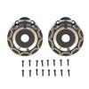 2pcs RC Portal Drive Housing Black Brass Rear Portal Drive Housing with Screws for Traxxas