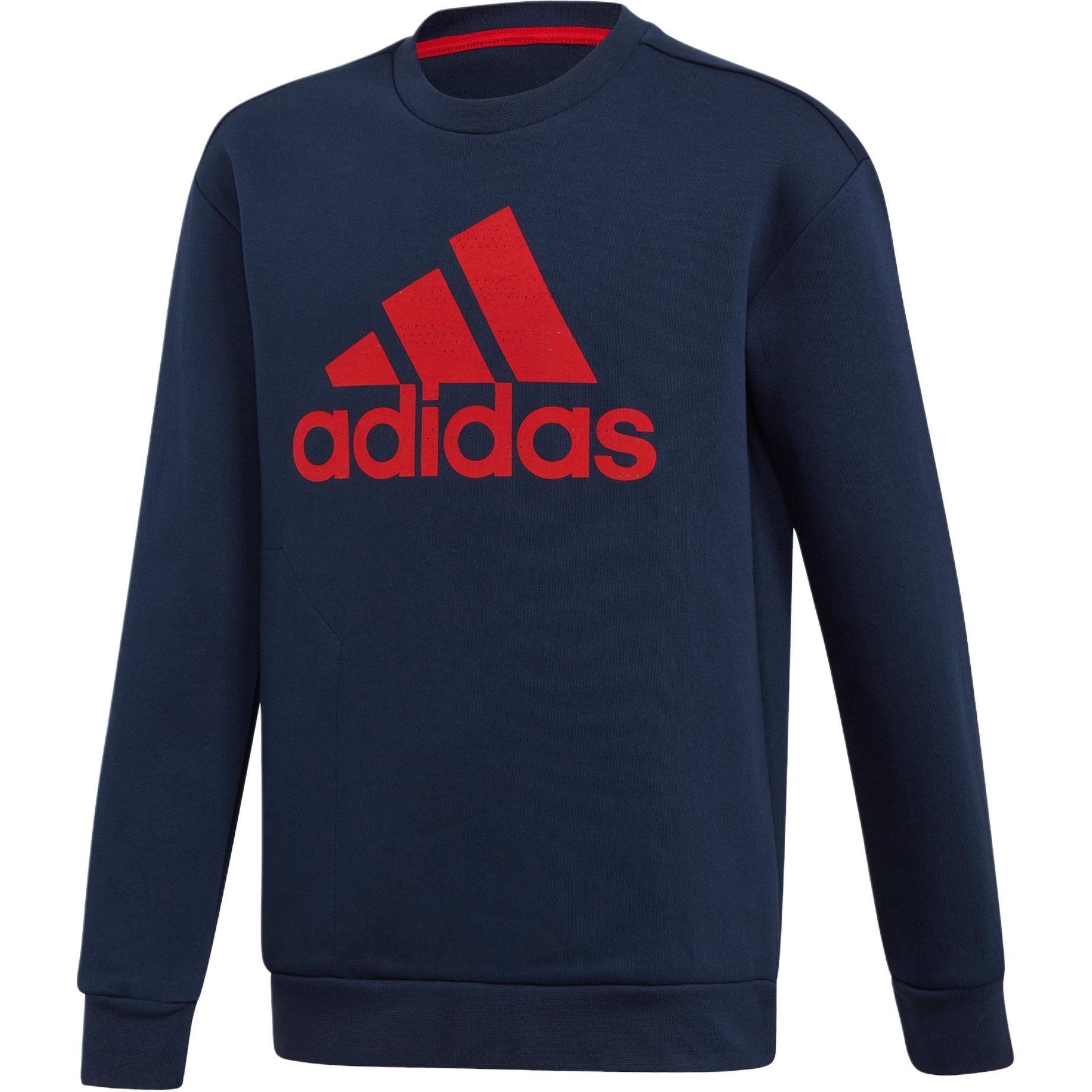 Adidas Sweatshirt College Navy/Bright Red Teenagers FM4433 134