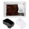 Reptile Water Bowl Plastic Food Grade Water Box Feeder Reptile Food Water Dish Pet