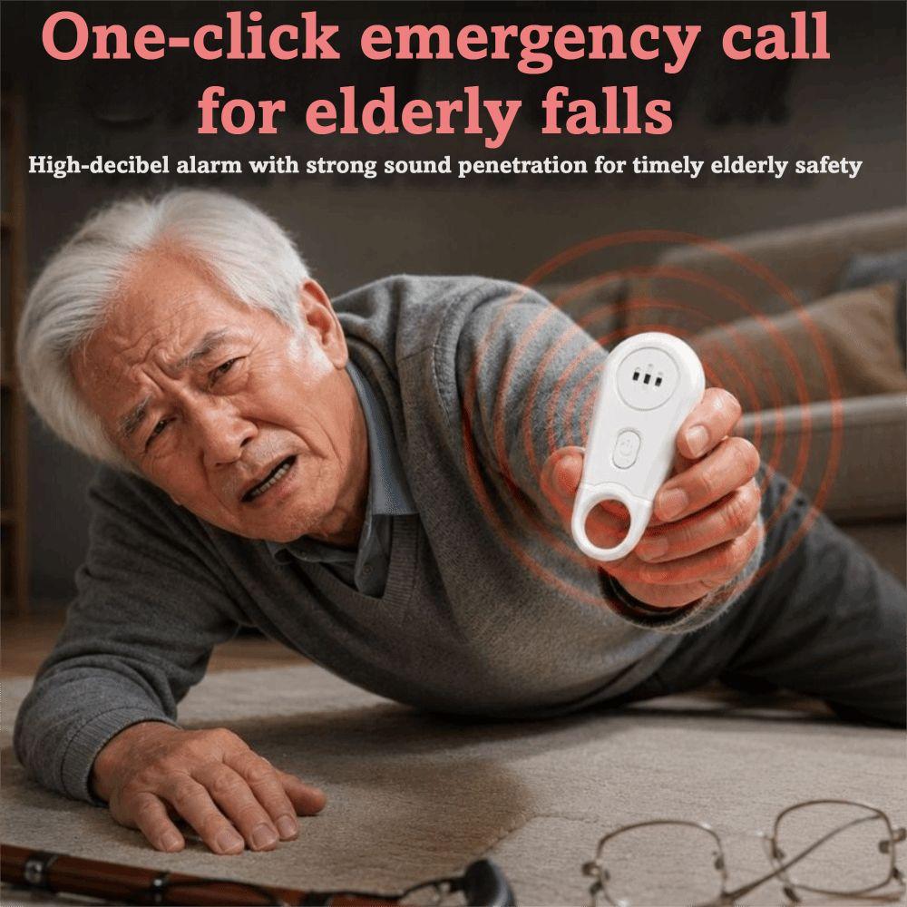 Portable Personal Safety Alarm Loud Siren Emergency Alarm Elderly Keychain Alarm Outdoor Use