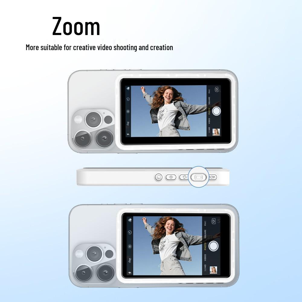 Magnetic Bluetooth Selfie and Live Stream Assistant Light for Mobile Phones