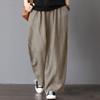Oversize Ležérní Bavlna Povlečení Bloomers Kalhoty Ženy Baggy Vintage Harem Kalhoty Módní Vysoký pas Letní tepláky