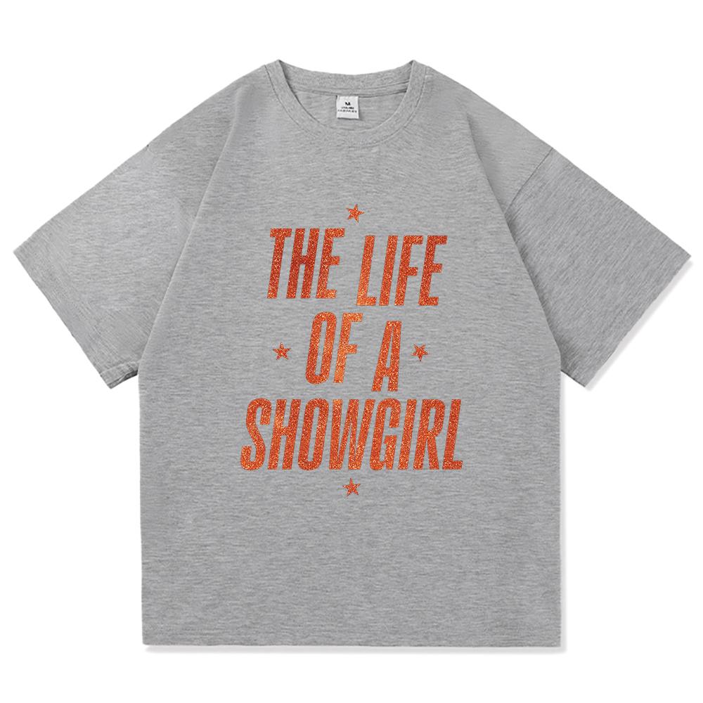 New Album The Life of A Showgirl T Shirt Fashion UnisexWomen Aesthetic TS TShirt Unisex High Quality Vintage Cotton Tees Shirts