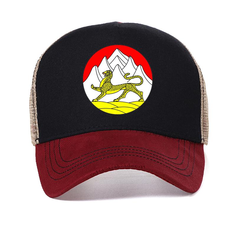

National Emblem of the Republic of North Ossetia print Baseball Cap Unisex Women Adjustable Dad hat outdoors Mesh Breathable hats Adjustable