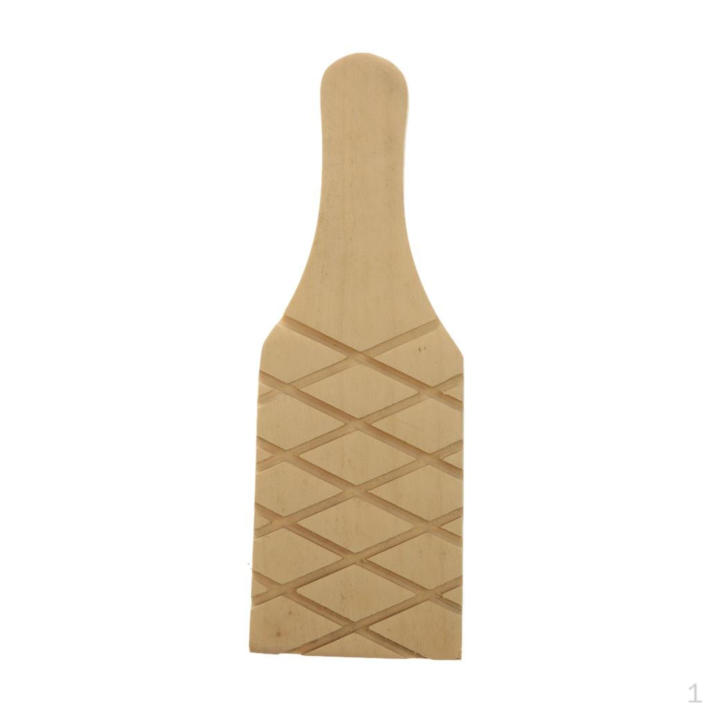 

Рифленая деревянная глиняная лопатка, гончарный инструмент для кухни или и