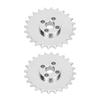 2pcs 24Tooth Sprockets Zinc Alloy Toothed Chain Gear Industrial Robot Parts 52mm X 6.8mm