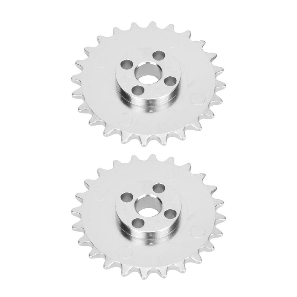 2pcs 24Tooth Sprockets Zinc Alloy Toothed Chain Gear Industrial Robot Parts 52mm X 6.8mm
