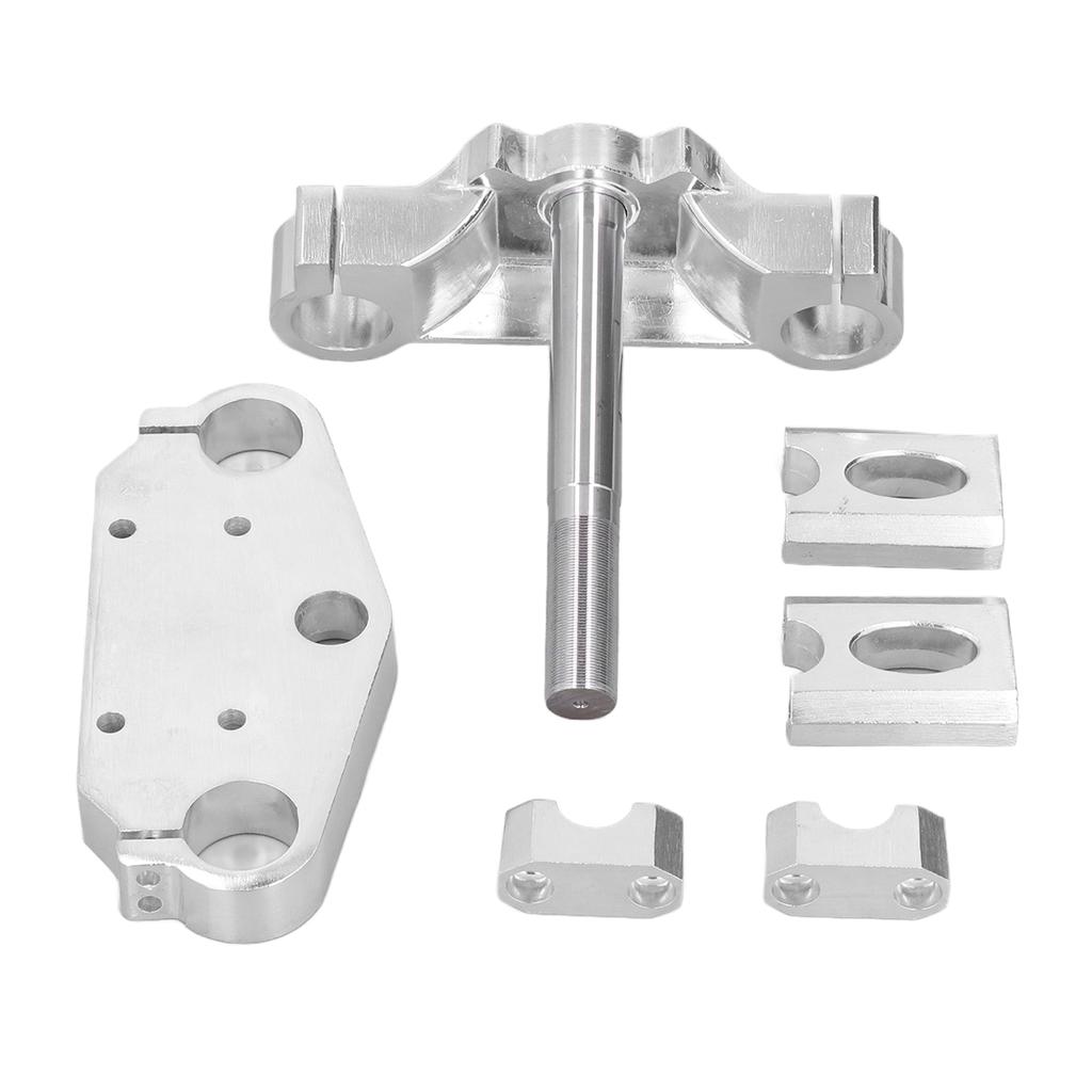 Motorcycle Upper Lower Plate Handlebar Riser Mount Bar Shock Absorber Direction Device Universal