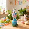 Adorable Easter Bunny Statue with Heart - Girly Desktop & Home Decor