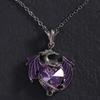 Exquisite  Color Dragon Pendant Necklace For Women Blue Purple Dragon Necklace Cute Dragon Party Jewelry Gift