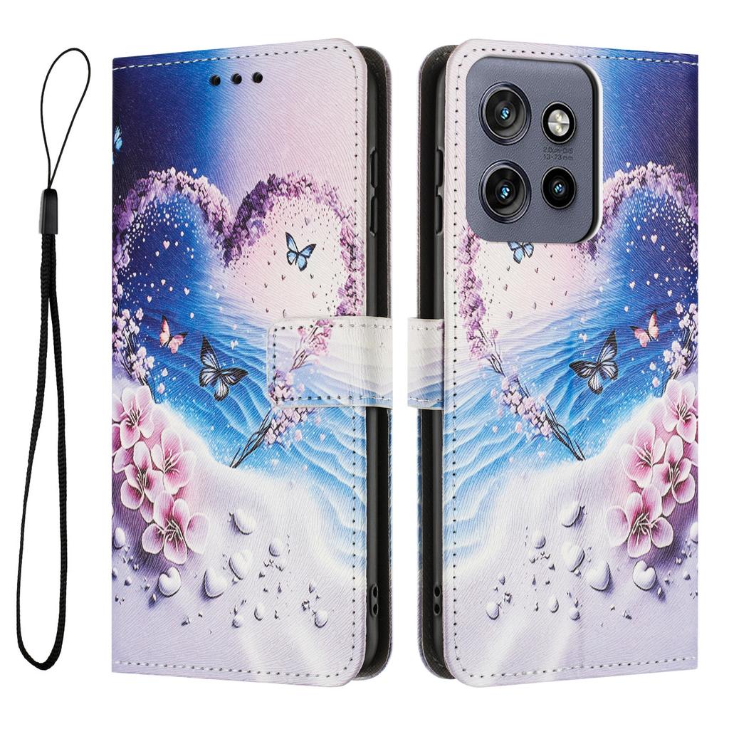 YX-2501 Leather Case For Motorola Moto S50 5G/Edge 50 Neo 5G/Thinkphone 25 5G Pattern Printing Wallet Phone Cover