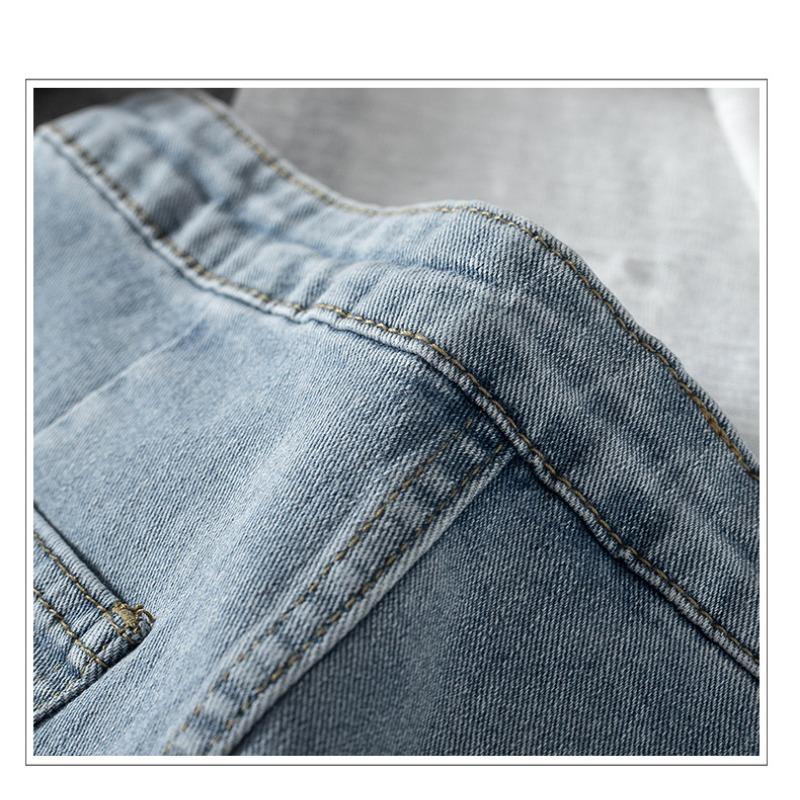Tight-fitting Stretch High-waisted Denim Shorts for A Small Group of Skinny Spice Girls