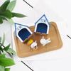 Anime Figures Keychain Creative Keychain Couple Backpack Pendant Ornament Small House Key Hanger Collect Model Gift