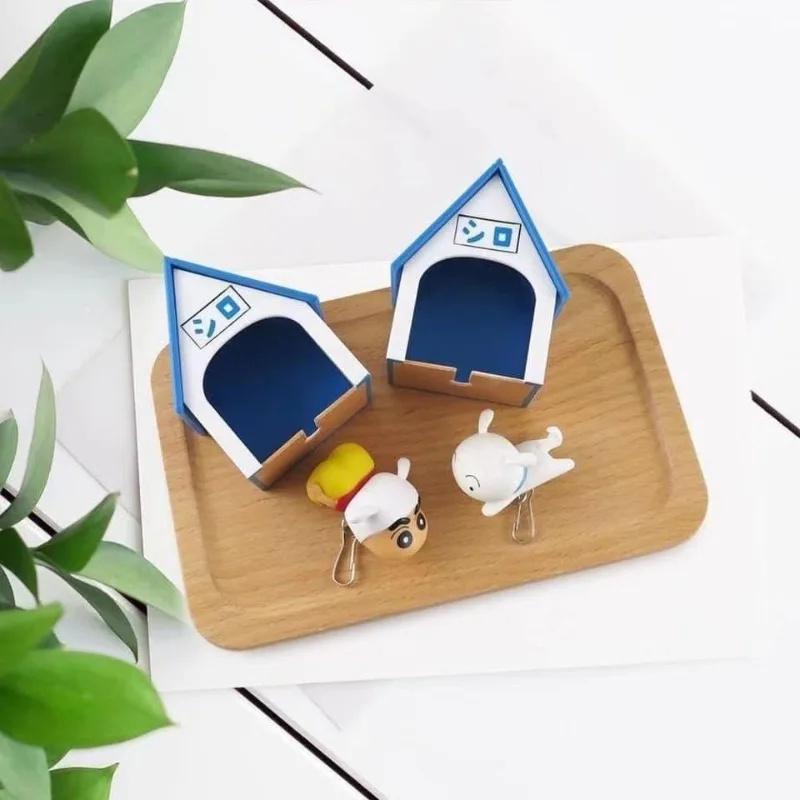Anime Figures Keychain Creative Keychain Couple Backpack Pendant Ornament Small House Key Hanger Collect Model Gift
