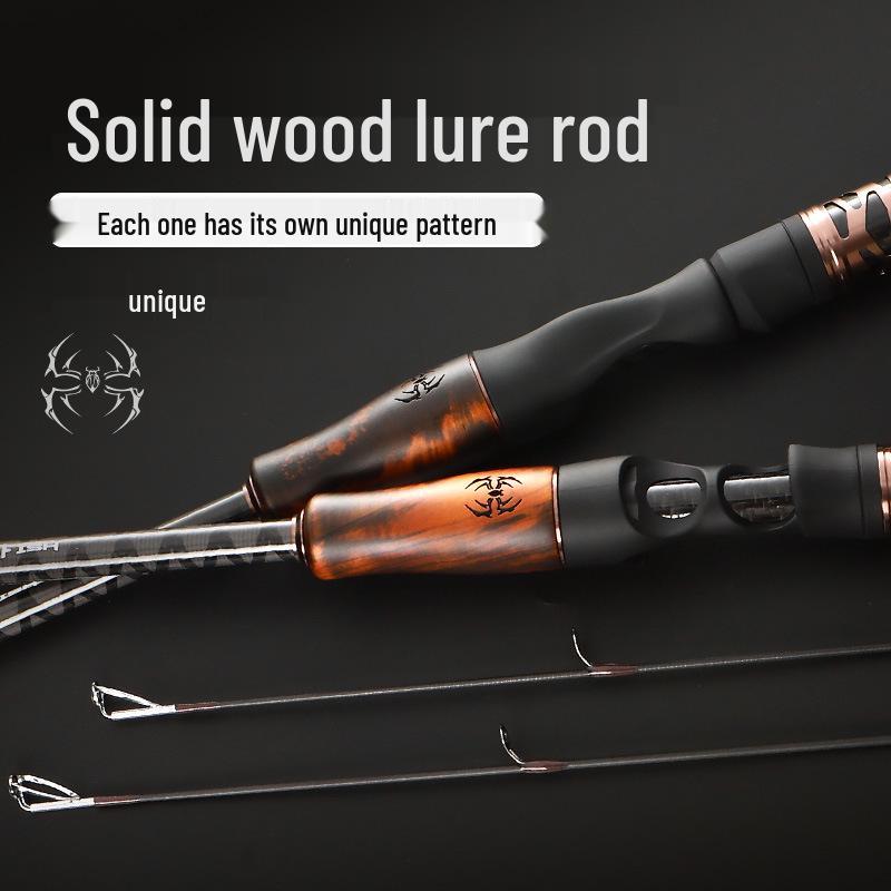 Dao Fa Universal Solid Core Lure Rod - ML Hardness, Straight/Gun Handle for Long Cast, Freshwater & Saltwater Fishing