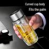 Goose Egg Double-Layer Glass Cup: Men's Car Tea Cup, Women's Pocket Cup, High-End Gift