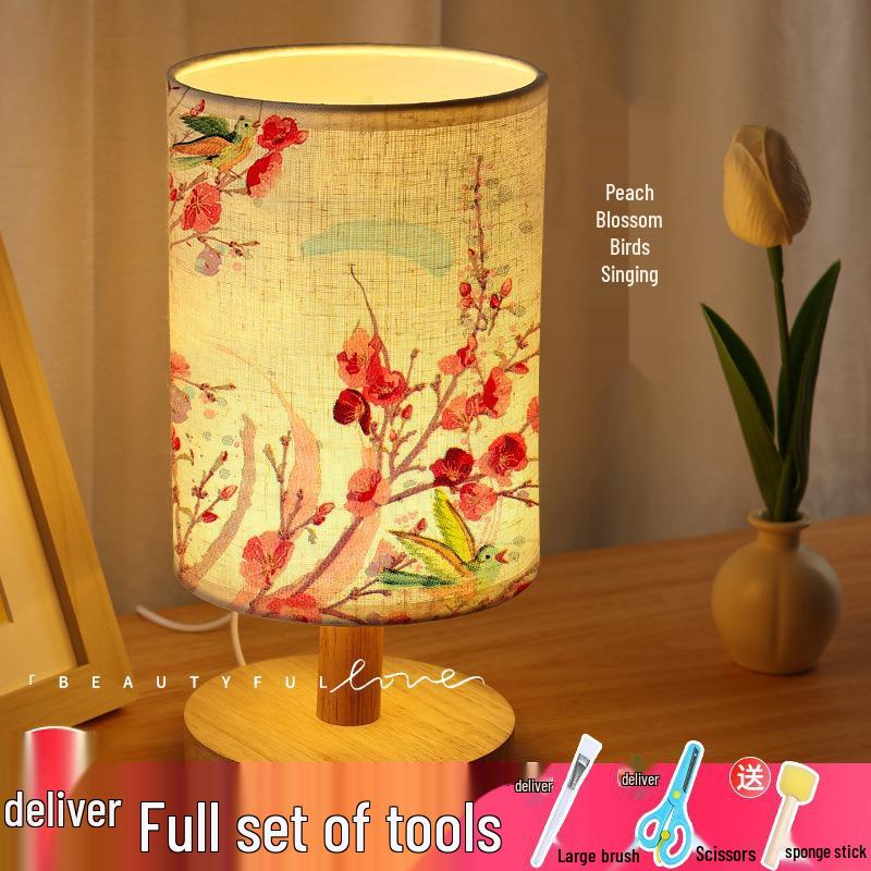 Dried Flower Embossed Table Lamp DIY Kit - Creative Gift for Team Building and National Day Festivities
