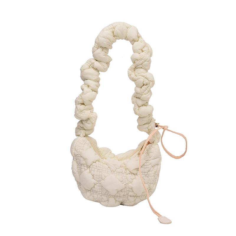 Summer new dumpling bag niche cute wind cloud pleated bag casual simple shoulder messenger bag