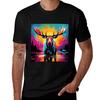 Moose Pop Art 1 Tshirt Uv Sun Protection Tee Shirt