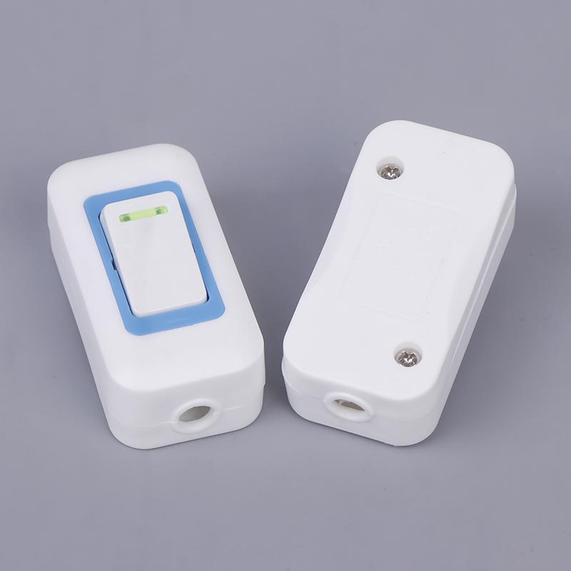 1/5Pcs Small Rocker Button Wiring Switch White Hand Pinch Bedside Small Appliance Push Button Boat Shape Switch