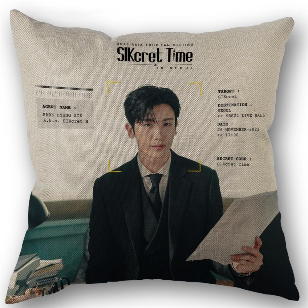 Park Hyung Sik Decorations Pillowcase Cushion Throw Pillow Cover Sofa Chair Bed Cushion Cover Pillowslip Home Decor 3.3 Peach skin 18*18(CM)-1Pcs