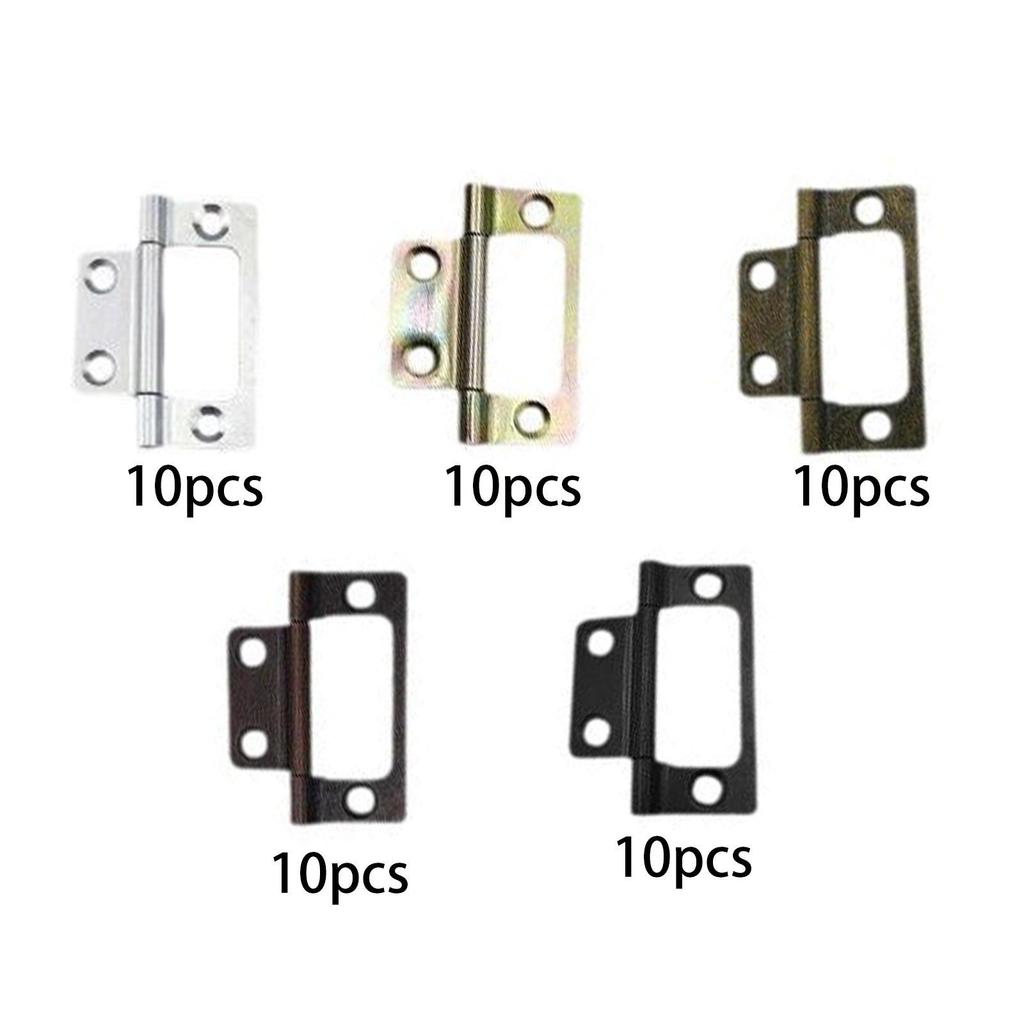 10 Pieces Door Hinges Hardware Iron Easy Installation Rotation Accessories for Living Room Bedroom Wooden Doors Farmhouse