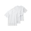 [GUNZE] Basic 3-Pack, 100% Cotton, Skin-Friendly Crew Neck T-Shirt, Men's, White GM01133