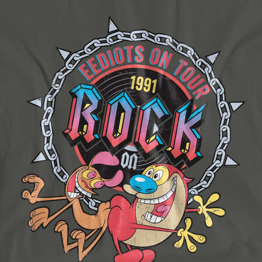 Ren & Stimpy Unisex Adult Eediots On Tour T-Shirt