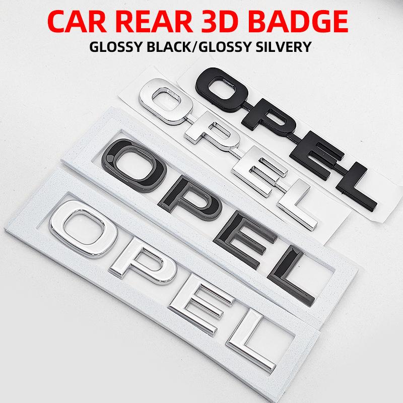 AAGY1 ABS Emblème Arrière Coffre Lettres Logo Voiture Autocollants Latéraux Garde-boue Pour Opel Astra Insignia Mokka Zafira Corsa Vectra Antara Meriva