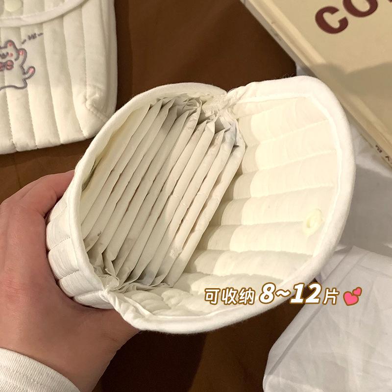 Śliczne podpaski higieniczne, woreczek do przechowywania ręczników menstruacyjnych, przenośny mini woreczek do przechowywania tamponów dla uczniów