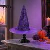 Party Favors for Adults Witch Hat, Bat Spider Web Print Wizard Hat Costume Accessories Women Cosplay Costume, Halloween Supplies, Stage Performance