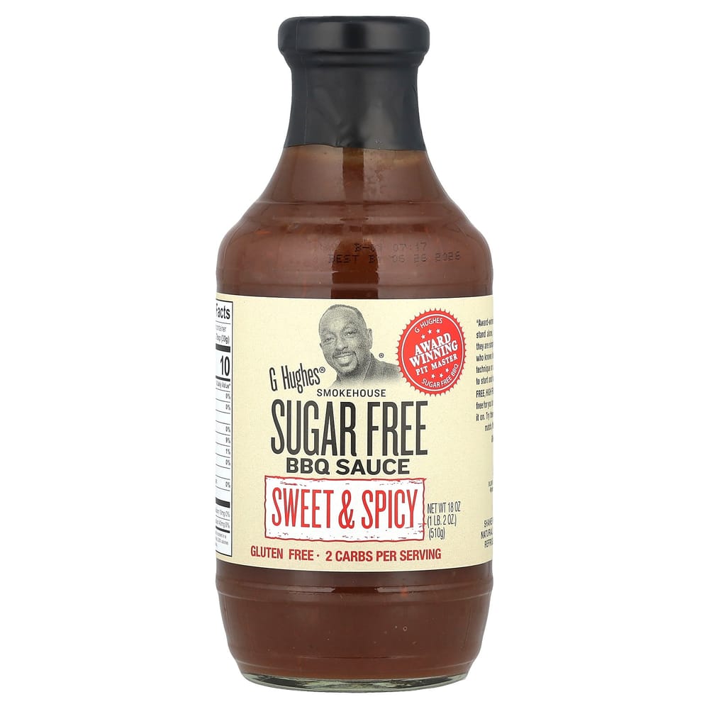 iHerb Sugar-Free BBQ Sauce, Sweet & Spicy, 510g (1lb 2oz)