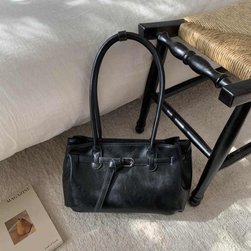 Retro plaid bag 2025 new high-end commuter women's shoulder underarm bag large-capacity work tote bag