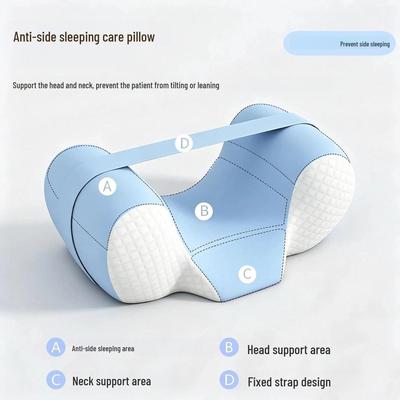 Memory Foam Cervical Pillow with Adjustable Strap for Side Sleepers - Snoring Prevention