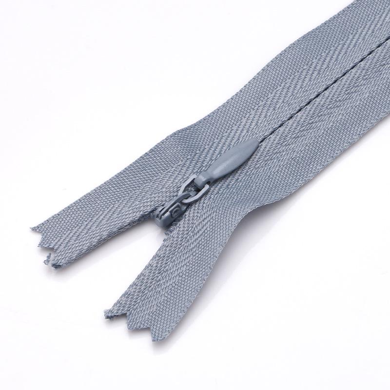 Colored Nylon Invisible Zipper for Home Textiles & Clothing Accessories - #3 Closed-End Design