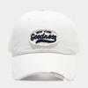 Embroidered Vintage Cotton Baseball Cap With Adjustable Fit For Casual Outdoor Wear