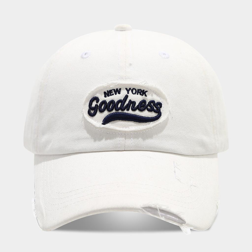 Embroidered Vintage Cotton Baseball Cap With Adjustable Fit For Casual Outdoor Wear