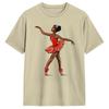 Unisex Tshirts Ballet Black African American Ballerina Awesome Tee Shirt Short Sleeve T Shirt Crewneck Clothing Gift
