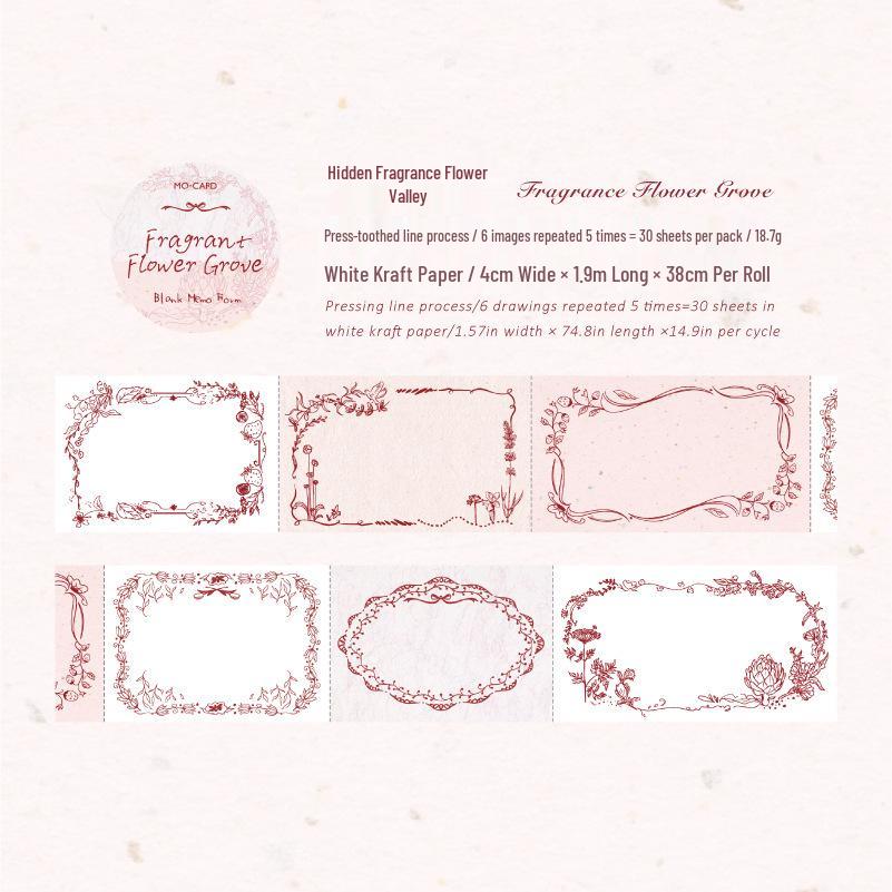 Retro Journal Sticky Notes Set - Kraft Paper Die-Cut Signs (6 Styles)